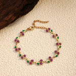 18K Gold-Plated Cherry Charm Bracelet