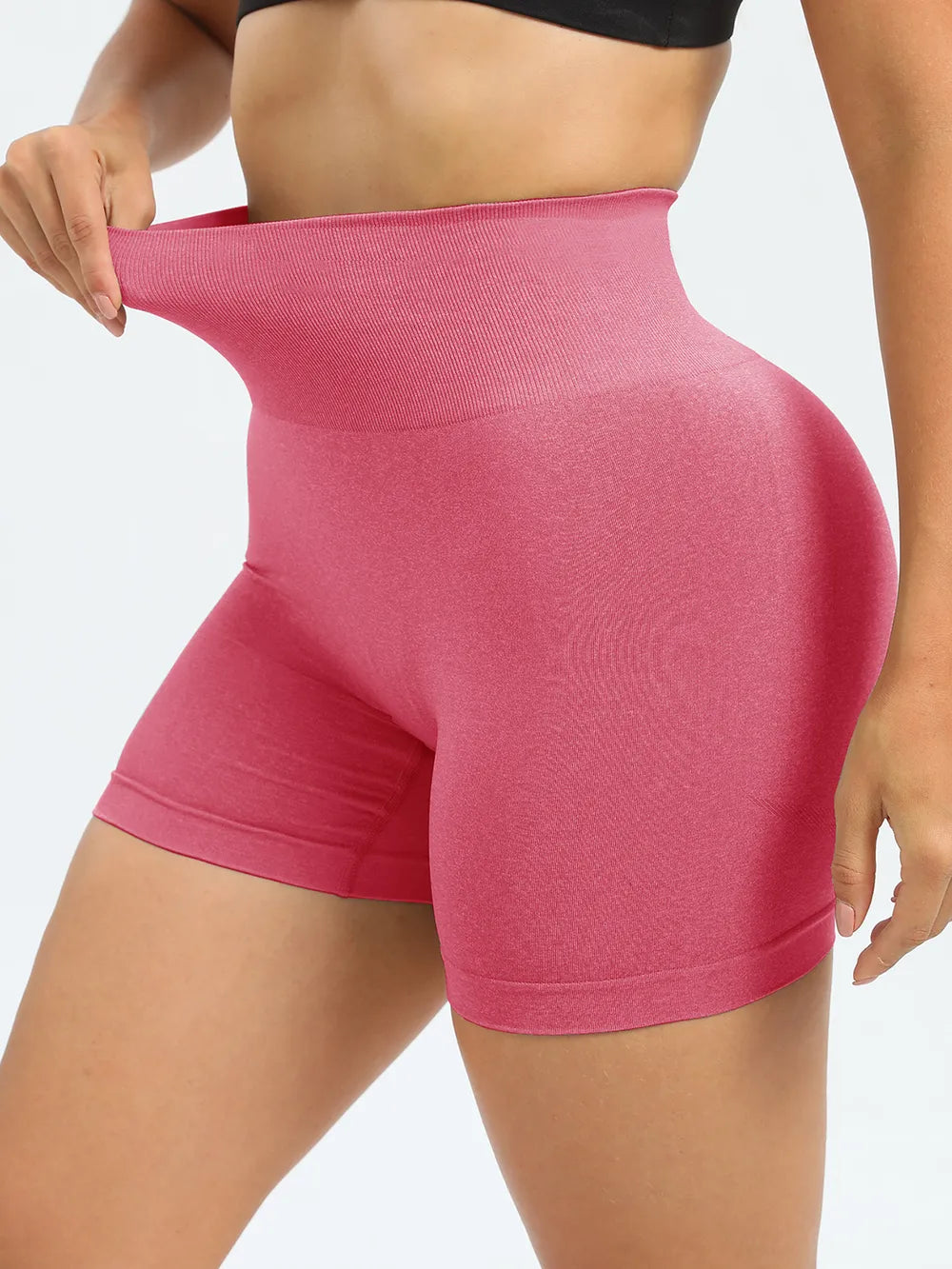 High Waist Active Shorts - Ladyez