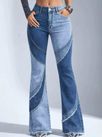 Frayed Hem Flare Jeans
