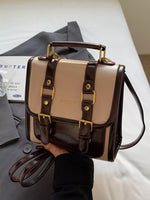 Vintage Style Buckle Backpack Bag
