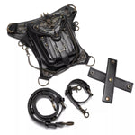 Steampunk Skull Decor Crossbody Bag