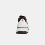 Nicole Lee USA Embroidery Detail Platform Lace-Up Sneakers - Ladyez