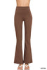 Zenana Wide Waistband Yoga Flare Pants