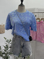 Sequin Short Sleeve T-Shirt