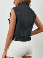 Button Up Denim Vest