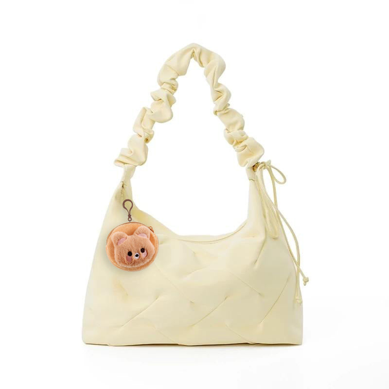 Ruched Handle Shoulder Bag