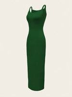 Scoop Neck Maxi Cami Dress - Ladyez
