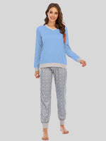 Long Sleeve Top and Polka Dot Pants Set - Ladyez