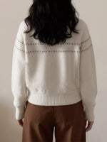 Cable Knit Button Up Cardigan