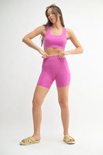 MONO B Venice Cloud Light Sculpt Biker Shorts - Ladyez