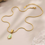 Stainless Steel Teardrop Necklace