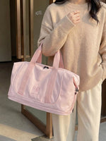 Solid Color Nylon Duffle Bag