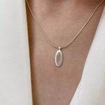 925 Sterling Silver Geometric Pendant Necklace