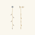 1.38 Carat Moissanite 925 Sterling Silver Leaf Earrings