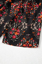 Vintage Floral Print Button-Down Shirt