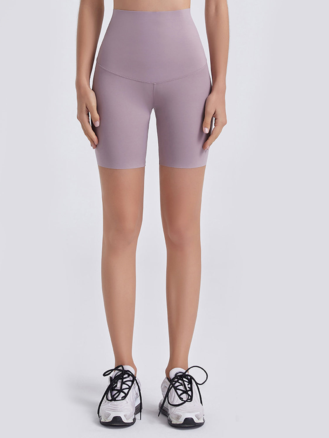 Wide Waistband Sports Shorts - Ladyez