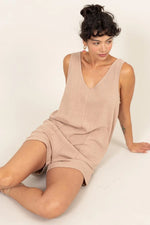 HYFVE V-Neck Sleeveless Romper with Pockets
