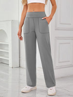 Lovelet High Waist Active Pants with Pockets - Ladyez