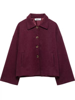 Button-Up Dropped Shoulder Outerwear