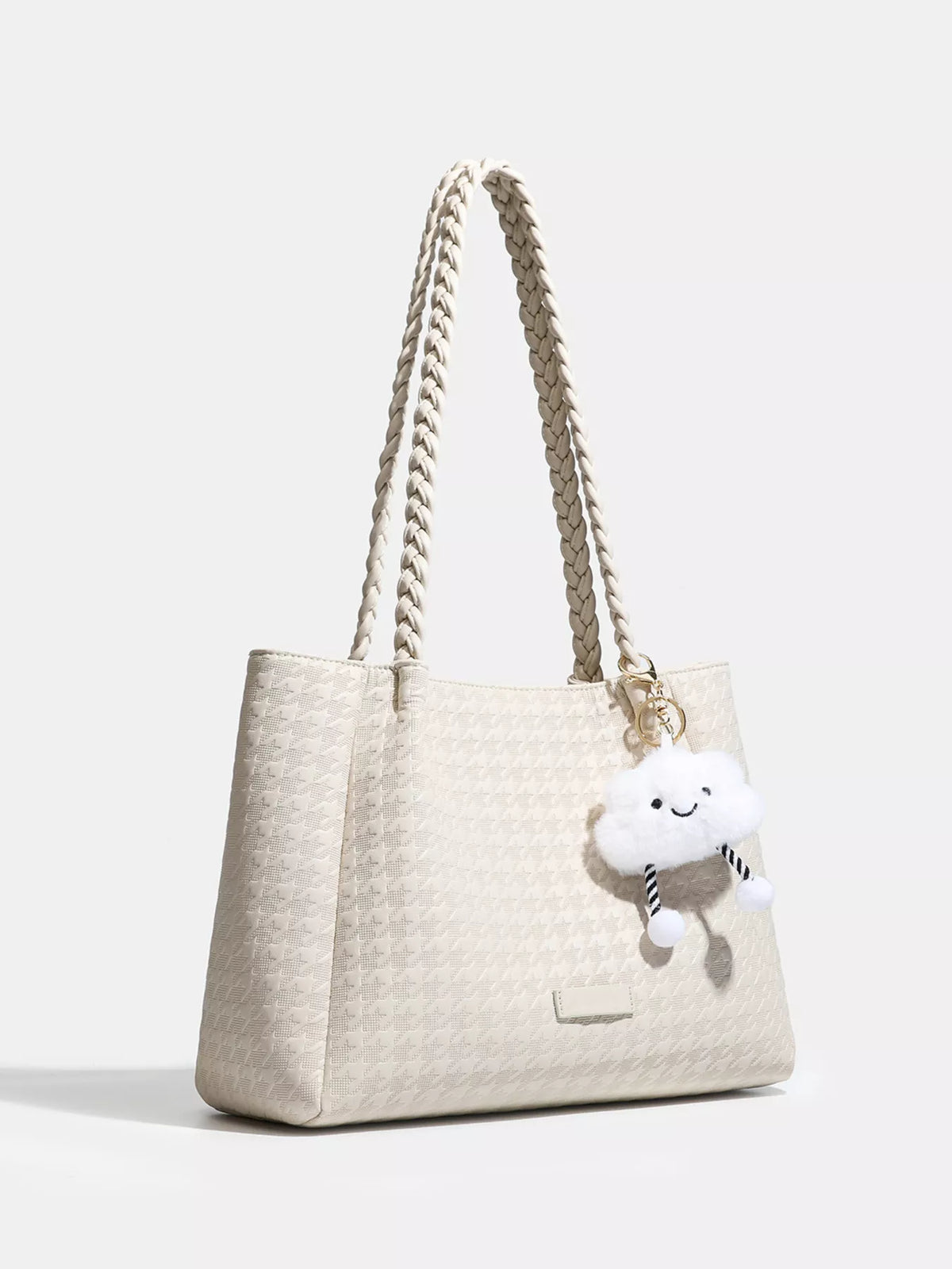 Houndstooth Pattern Shoulder Bag