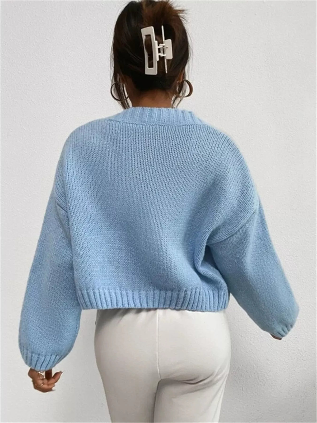 Cloud Button Up Knit Cardigan
