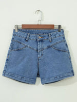 High-Waisted Denim Shorts