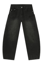 Mid Rise Waist Jeans with Pockets