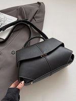 Geometric Flap Shoulder Bag