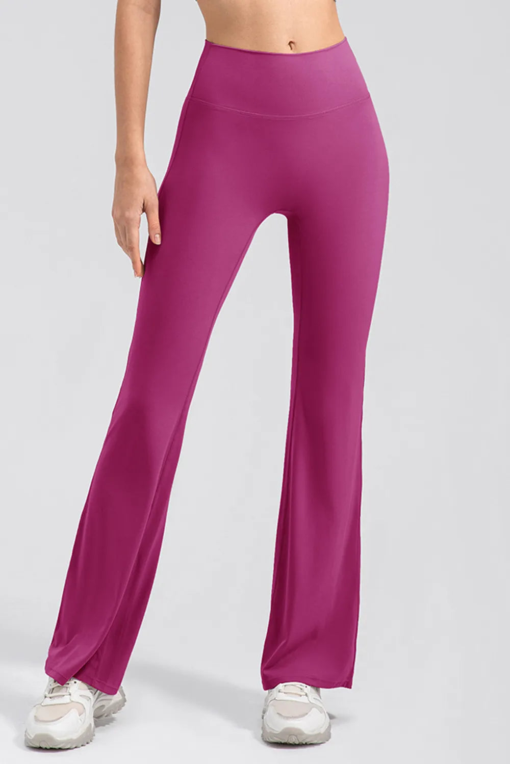 High Waist Straight Active Pants - Ladyez