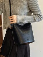 Vintage Style Bucket Crossbody Bag