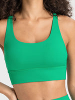 Millennia Crisscross Scoop Neck Active Tank - Ladyez