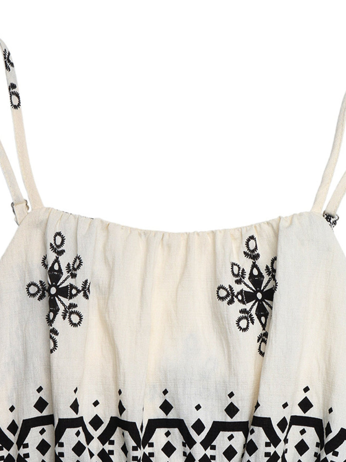 Printed Spaghetti Strap Wide Leg Jumpsuit