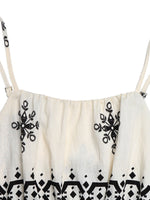 Printed Spaghetti Strap Wide Leg Jumpsuit