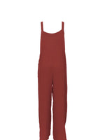Full Size Casual Wide Leg Textured Overalls Plus Size
