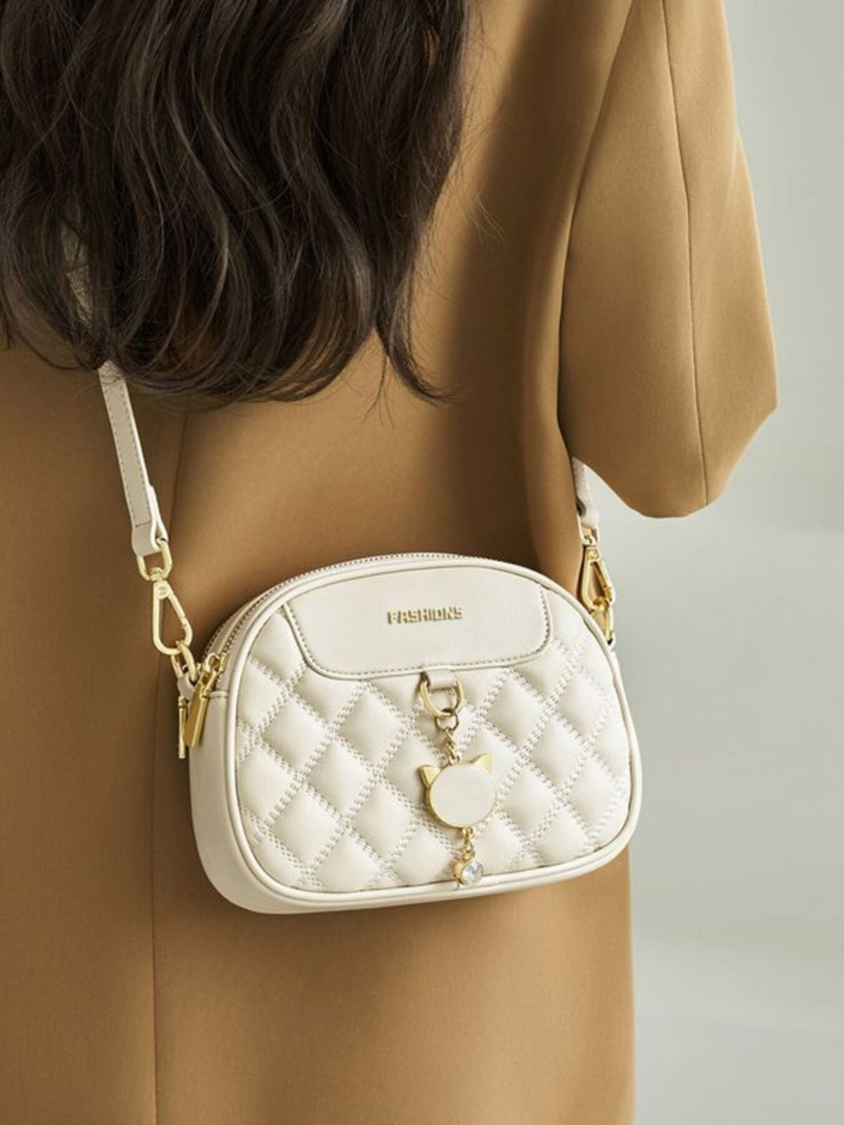 Quilted Leather Crossbody Bag
