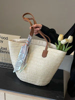 Woven Straw Shoulder Bag
