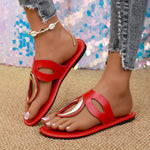 Open Toe Golden Accent Sandals