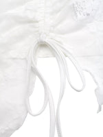 Ruched Lace Tube Top