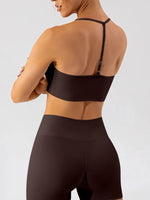 Spaghetti Strap Active Bra - Ladyez
