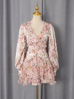 Floral Print Ruffle Mini Dress
