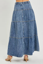 RISEN High Rise Ruffle Long Skirts