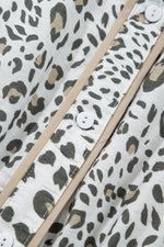 Leopard Print Button-Down Midi Dress