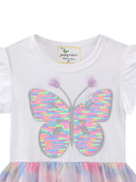 Children's Butterfly Sequin Tutu Dress