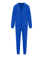 Zip Up Long Sleeve Hoodie and Joggers Set
