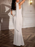 Tube Mermaid Maxi Dress with Scarf Detail