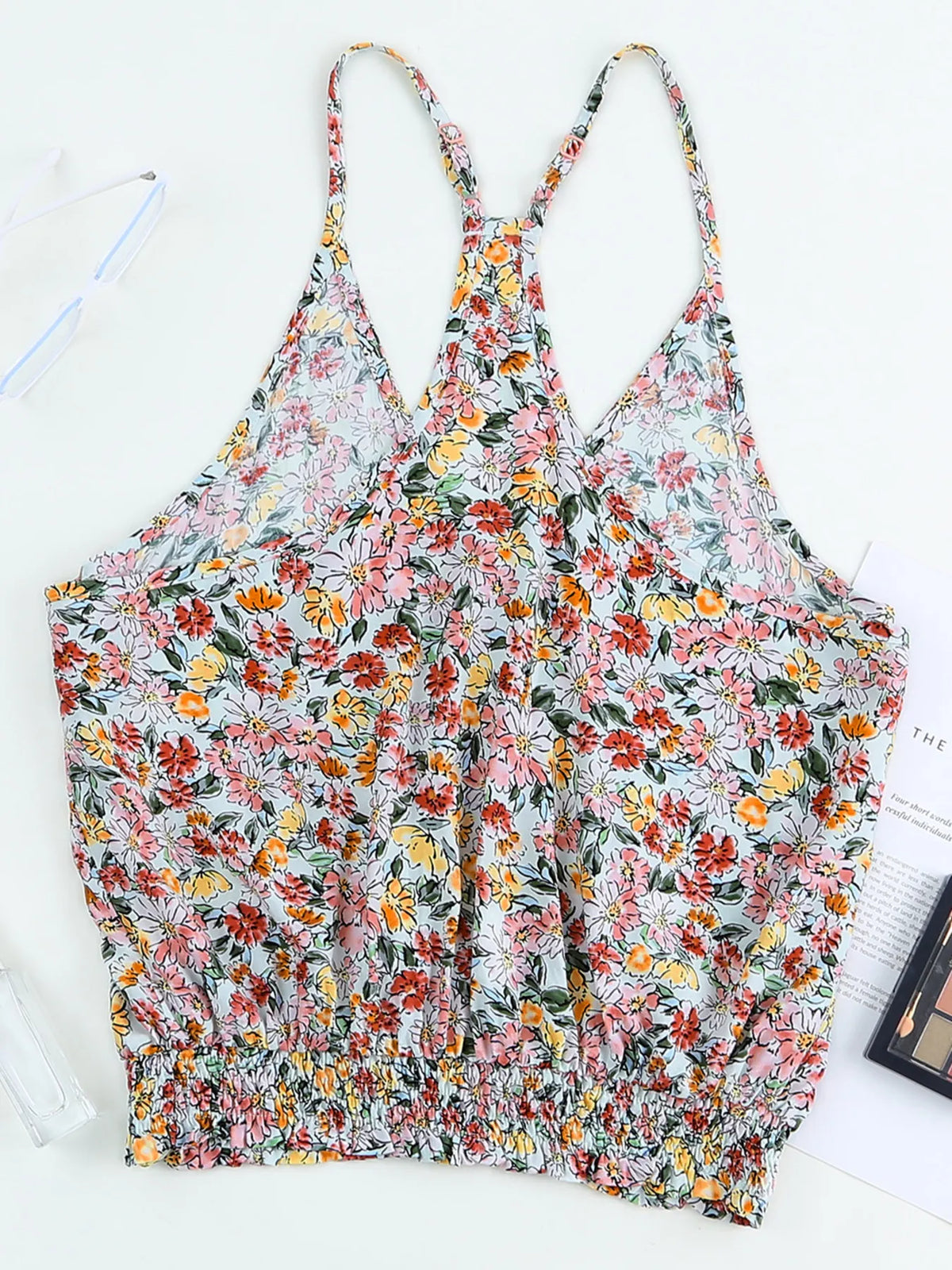 Floral Print Halter Cami - Ladyez