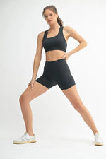 MONO B Venice Cloud Light Contour Biker Shorts - Ladyez