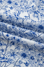 Floral Print Knot Straps High Waist Flared Maxi Dress