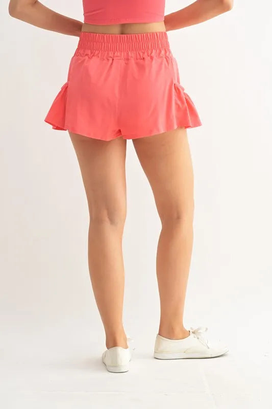 MONO B Smocked High Waist Shorts - Ladyez