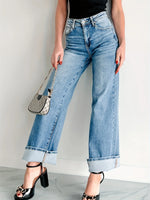 High-Waisted Wide Leg Jeans - Ladyez